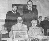 Ehrentafel für Dr. Otto Braun beim 100jährigen Jubiläum