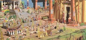 Zinnfigurendiorama Ägypten