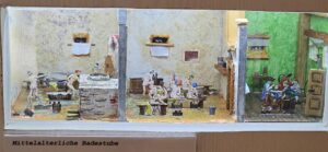 Zinnfigurendiorama Diorama - Baden im Laufe der Geschichte