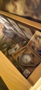 Historische Werkzeuge und Messgeräte der Höhlenkundler