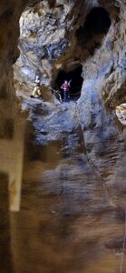 Diorama einer Höhlenrettung